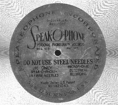 Speak-O-Phone Disc